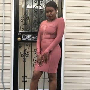 Bandage dress - Mauve